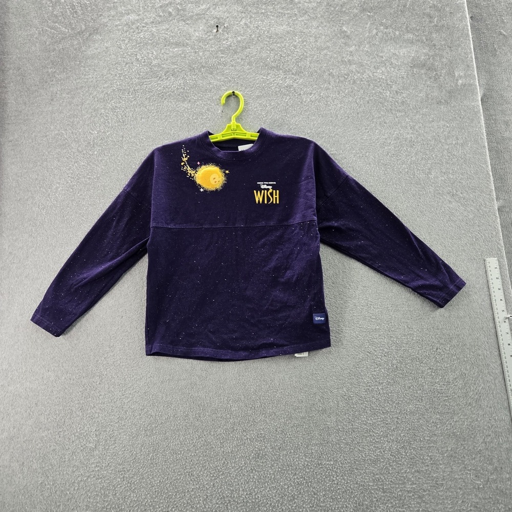 Disney Men Sweatshirt L Purple Graphic Print I'm A Star Wish Spirit Jersey